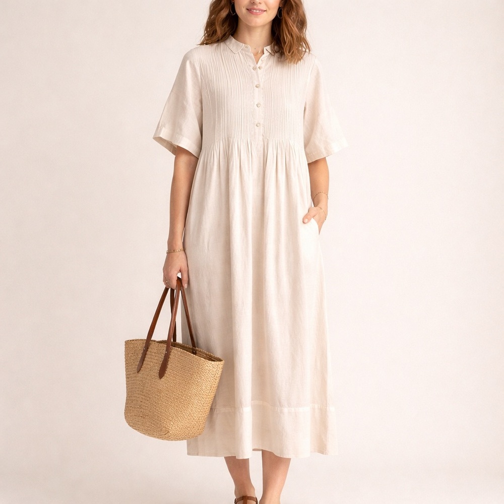 THE ROSE IBIZA Women's 100% Silk Dress Small